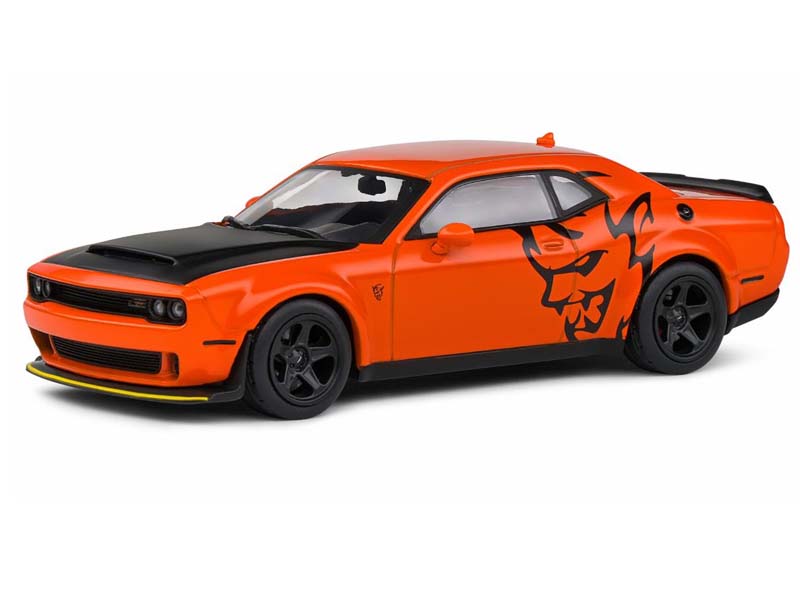 PRE-ORDER 2018 Dodge Challenger SRT Demon Orange Diecast 1:43 Scale Model - Solido S4310306