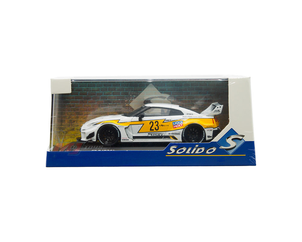 2019 Nissan GTR35 LBWK Silhouette - White Diecast 1:43 Scale Model - Solido S4311208