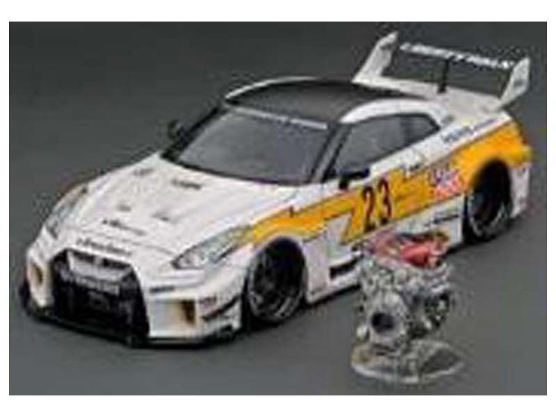 PRE-ORDER 2019 Nissan GTR35 LBWK Silhouette - White Diecast 1:43 Scale Model - Solido S4311208