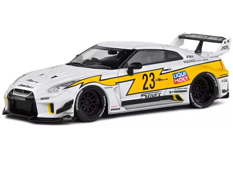 2019 Nissan GTR35 LBWK Silhouette - White Diecast 1:43 Scale Model - Solido S4311208