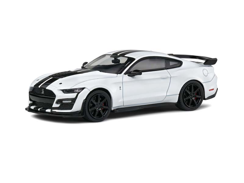 PRE-ORDER Ford Mustang Shelby GT500 - White w/ Black Stripes Diecast 1:43 Scale Model - Solido S4311503
