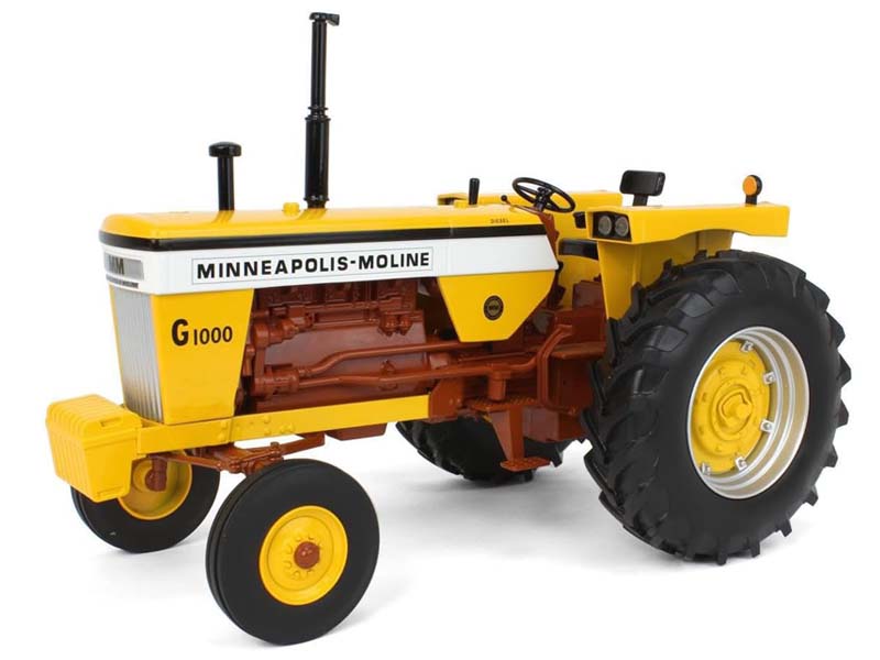 Minneapolis Moline G1000 2WD Tractor w/ Brown Frame Diecast 1:16 Scale Model - Spec Cast SCT933