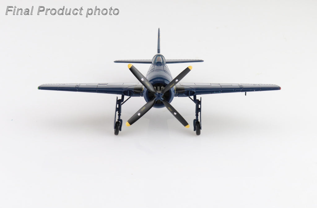 Grumman F8F-1B Blue Angels No.2 Airplane US Navy 1946 Diecast 1:72 Scale Model - Hobby Master SM1011