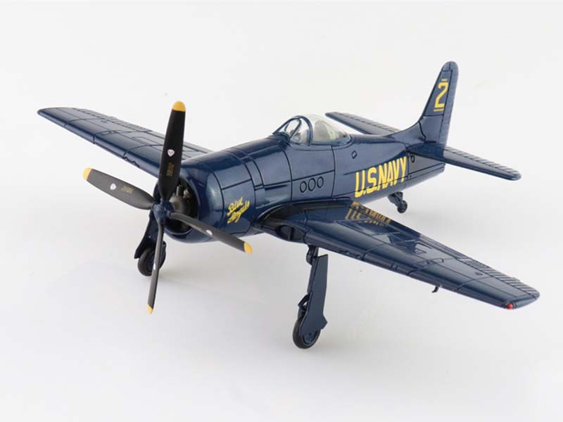 Grumman F8F-1B Blue Angels No.2 Airplane US Navy 1946 Diecast 1:72 Scale Model - Hobby Master SM1011