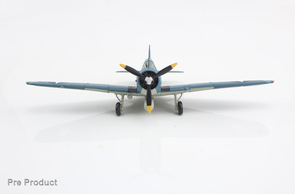 Douglas TBD-1 Devastator Battle of Midway Black 1 Lt Cdr EE Lindsey VT-6 USS Enterprise 4th June 1942 Diecast 1:72 Scale Model - Hobby Master SM8012