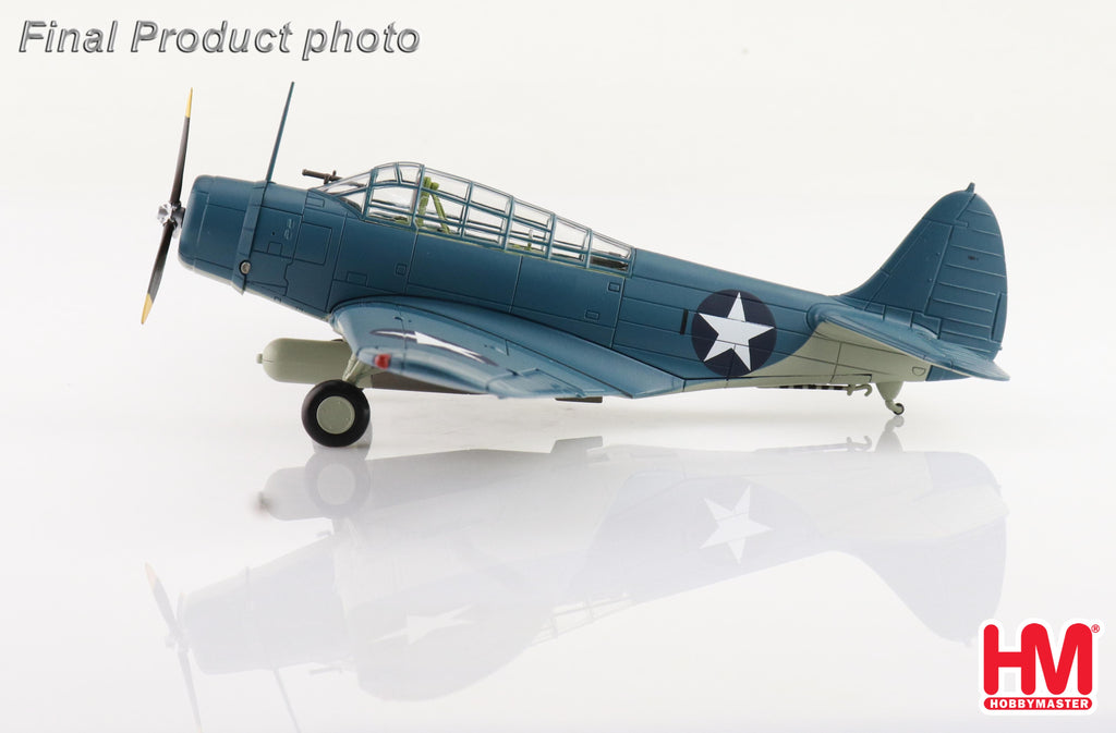 Douglas TBD-1 Devastator Battle of Midway Black 1 Lt Cdr EE Lindsey VT-6 USS Enterprise 4th June 1942 Diecast 1:72 Scale Model - Hobby Master SM8012