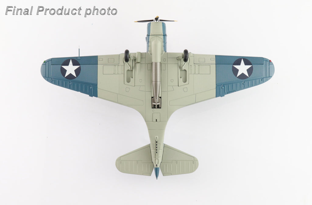 Douglas TBD-1 Devastator Battle of Midway Black 1 Lt Cdr EE Lindsey VT-6 USS Enterprise 4th June 1942 Diecast 1:72 Scale Model - Hobby Master SM8012