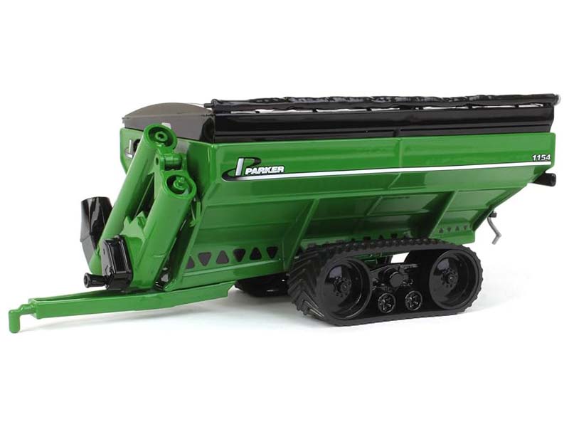 Parker 1154 Grain Cart w/ Tracks - Green Diecast 1:64 Scale Model - Spec Cast UBC047