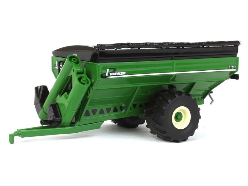 Parker 1154 Grain Cart w/ Flotation Tires - Green Diecast 1:64 Scale Model - Spec Cast UBC049