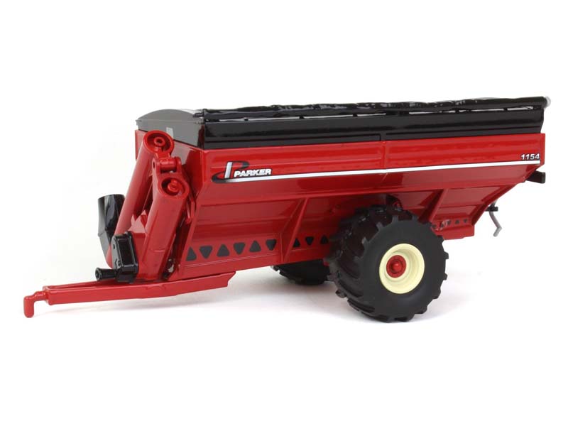 Parker 1154 Grain Cart w/ Flotation Tires - Red Diecast 1:64 Scale Model - Spec Cast UBC050