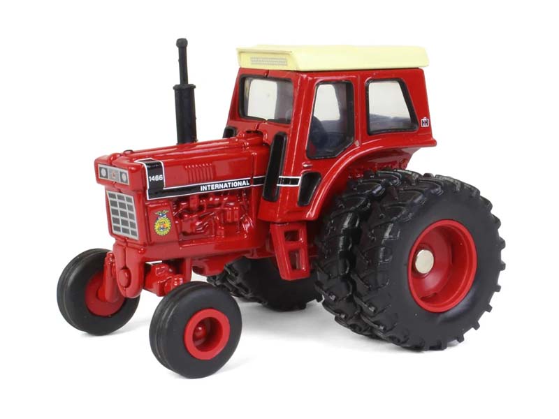 International Harvester 1466 Black Stripe Wide Front w/ FFA Logo Diecast 1:64 Scale Model - ERTL ZFN44276