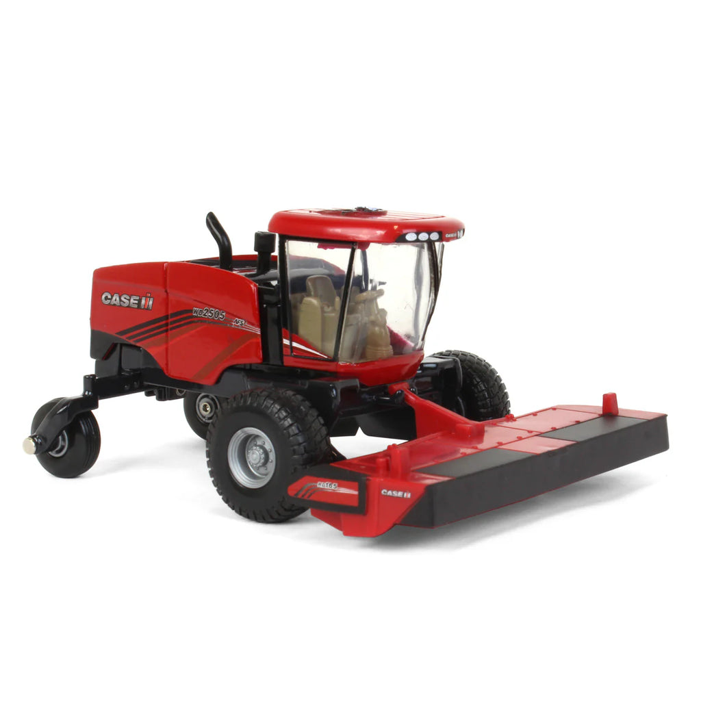 Case IH WD2505 Windrower w/ RD165 Rotary Head and Sickle Bar Head Diecast 1:64 Scale Model - ERTL ZFN44282