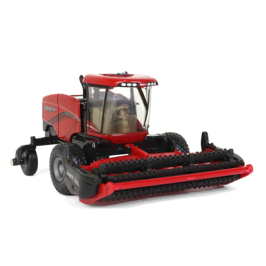 Case IH WD2505 Windrower w/ RD165 Rotary Head and Sickle Bar Head Diecast 1:64 Scale Model - ERTL ZFN44282