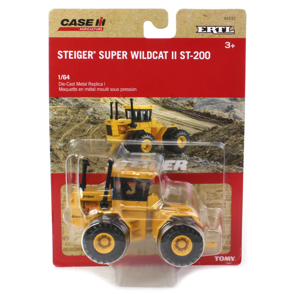 Steiger Super Wildcat II Industrial Yellow Tractor Diecast 1:64 Scale Model - ERTL ZFN44332