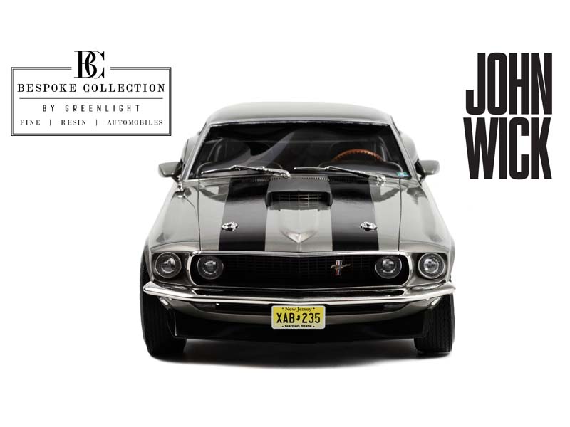 PRE-ORDER 1969 Ford Mustang BOSS 429 - John Wick (Bespoke Collection)  Diecast 1:12 Scale Model - Greenlight 12104