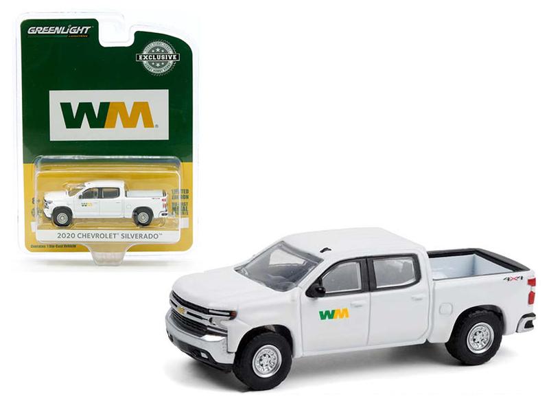 CHASE 2020 Chevrolet Silverado Waste Management "Hobby Exclusive" 1:64 Diecast Model - Greenlight 30255