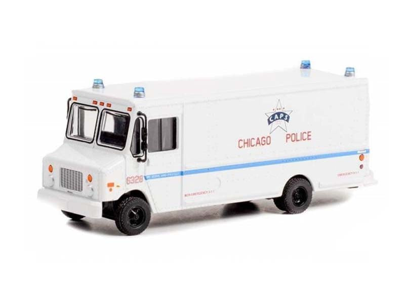 CHASE 2019 Step Van - City of Chicago Police Department CPD (H.D. Trucks) Series 23 Diecast 1:64 Scale Model - Greenlight 33230C