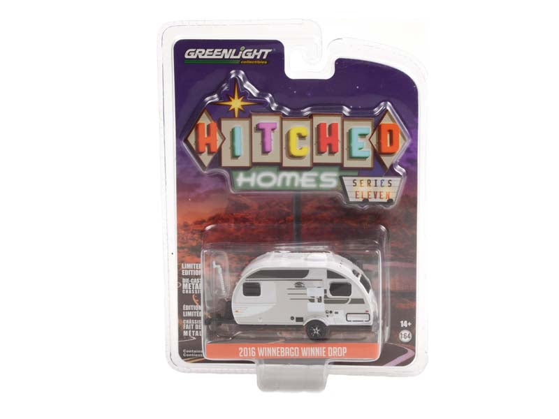 CHASE 2016 Winnebago Winne Drop - Platinum (Hitched Homes) Series 11 Diecast 1:64 Scale Model - Greenlight 34110D