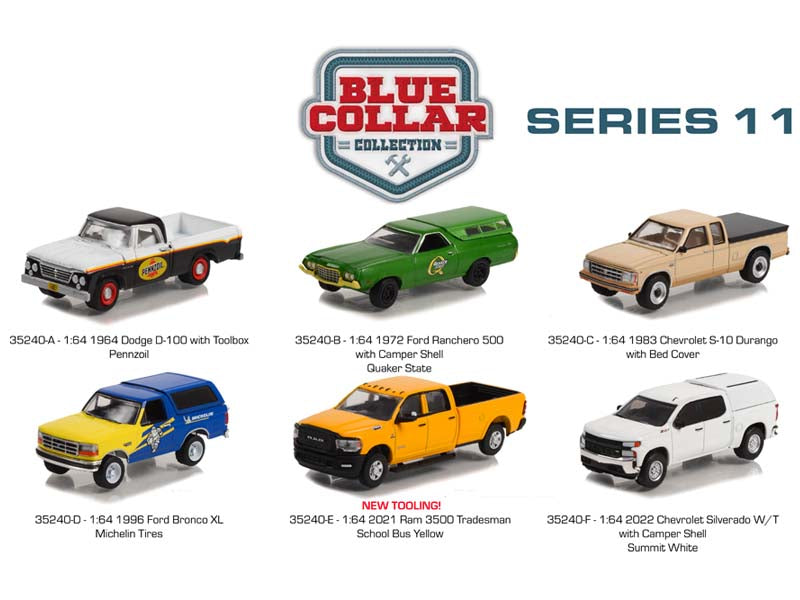 Greenlight Collectibles 39110-CASE 1:64 Vintage Ad Cars Series 8 (Set of 6)