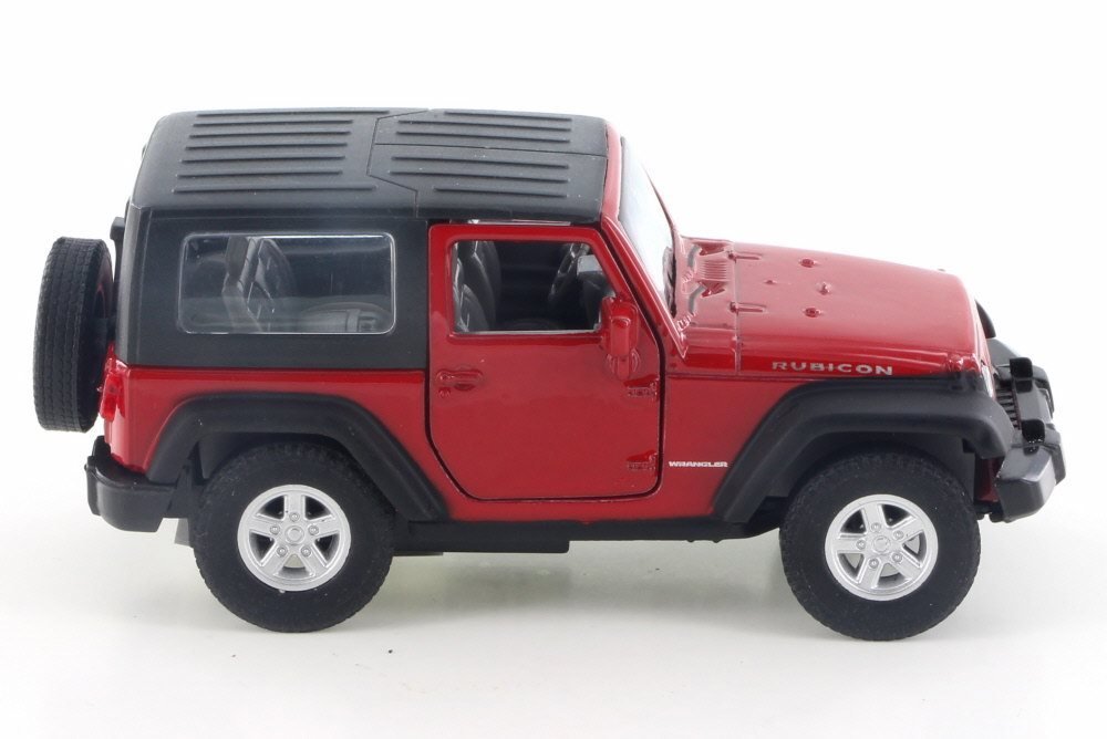 Jeep Wrangler Rubicon Red 1:38 Scale Diecast Pullback - Welly - 42371RD