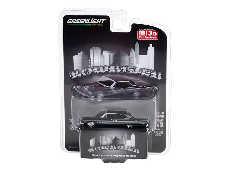 CHASE 1964 Chevrolet Impala SS Lowrider - Black (MiJo Exclusives) Diecast 1:64 Model - Greenlight 51462