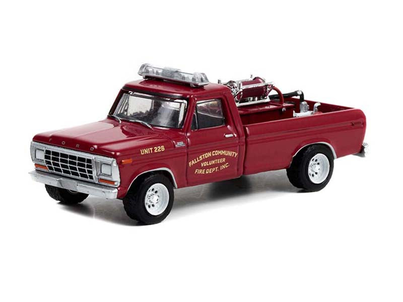 1978 Ford F-250 Brush Truck - Fallston Community Fire Department Unit 226 (Fire & Rescue) Series 3 Diecast 1:64 Scale Model - Greenlight 67030C