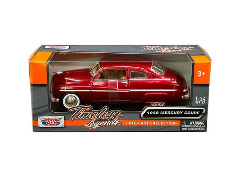 1949 Mercury Coupe - Red (Timeless Legends) Diecast 1:24 Scale Model -  Motormax 73225RD