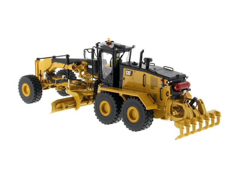 CAT Caterpillar 16M3 Motor Grader w/ Operator (High Line Series) Diecast 1:50 Scale Model - Diecast Masters 85507