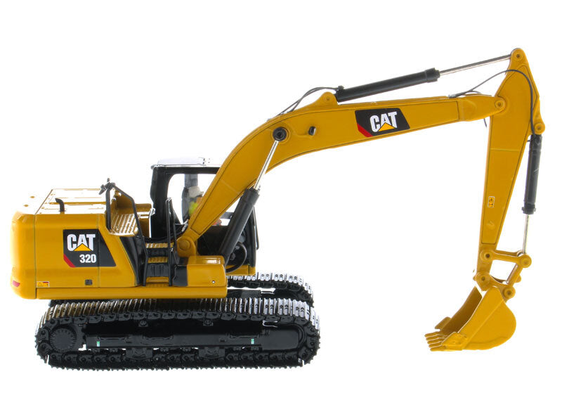 CAT Caterpillar 320 Hydraulic Excavator w/ Operator (High Line Series) 1:50  Scale Model - Diecast Masters 85569