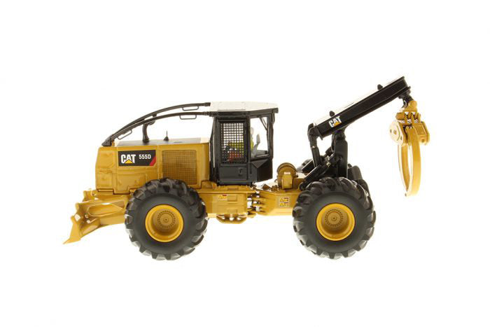 CAT Caterpillar 555D Wheel Skidder w/ Operator (High Line Series) 1:50 Scale Model - Diecast Masters 85932