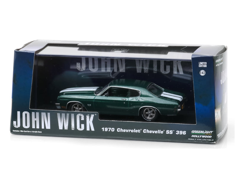 1970 Chevrolet Chevelle SS 396 "John Wick" 1:43 Scale Diecast Model Car - Greenlight 86541