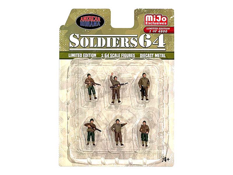 Soldier 64 Figure Set (MiJo Exclusives) Diecast 1:64 Scale Model