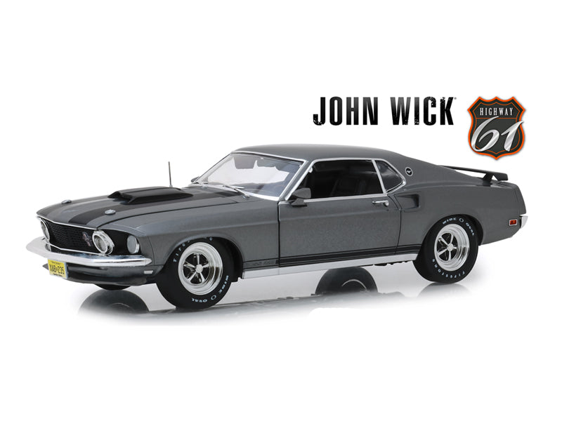 1969 Ford Mustang Boss 429 (John Wick) Diecast 1:18 Scale Model - Highway 61 HWY18016