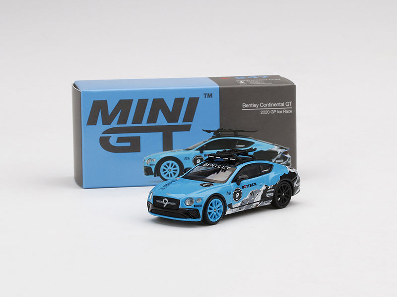 CHASE Bentley Continental GT #9 Catie Munnings GP Ice Race Limited to 1800 pcs (MINI GT) 1:64 Diecast Model Car - True Scale Miniatures MGT00247