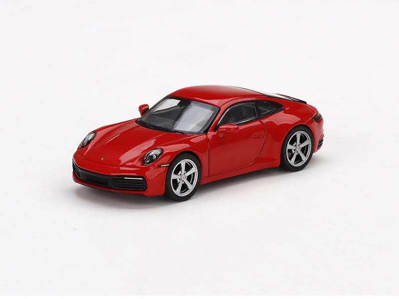 Porsche 911 (992) Carrera S - Guards Red (Mini GT) Diecast 1:64 