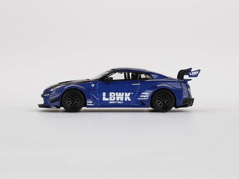 LB-Silhouette WORKS GT NISSAN 35GT-RR Ver.2 - LBWK Blue (MINI GT