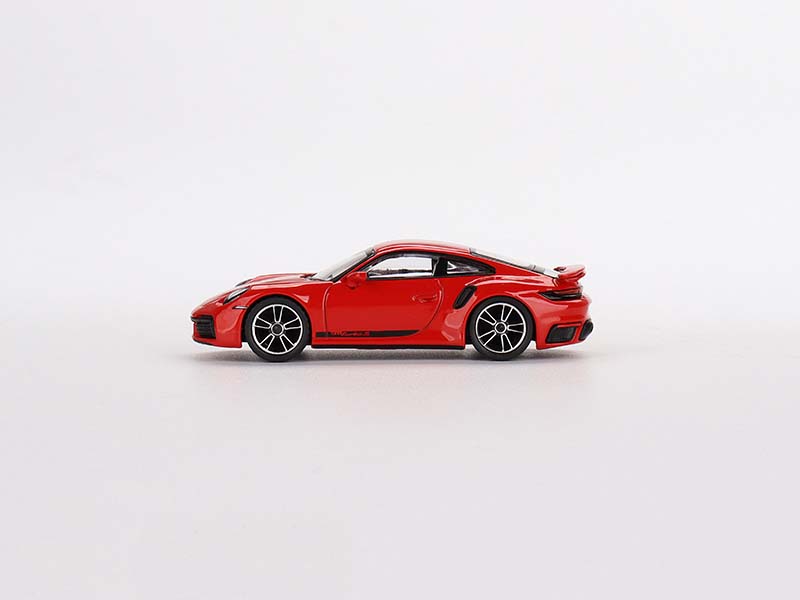 CHASE Porsche 911 Turbo S Guards Red (Mini GT) Diecast 1:64 Scale Model - True Scale Miniatures MGT00423