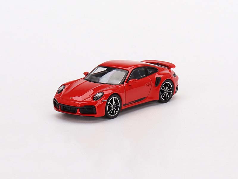 CHASE Porsche 911 Turbo S Guards Red (Mini GT) Diecast 1:64 Scale Model - True Scale Miniatures MGT00423