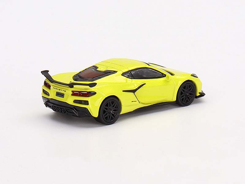 CHASE 2023 Chevrolet Corvette Z06 - Accelerate Yellow (Mini GT) Diecast 1:64 Scale Model - TSM MGT00441