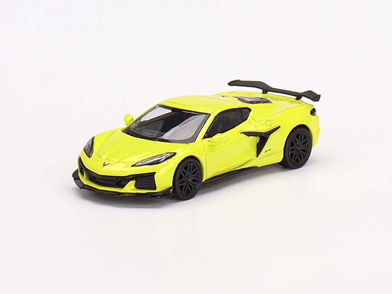 CHASE 2023 Chevrolet Corvette Z06 - Accelerate Yellow (Mini GT) Diecast 1:64 Scale Model - TSM MGT00441